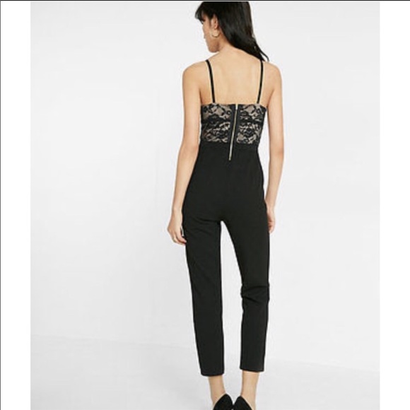 Express lace bodice jumpsuit - Picture 2 of 4